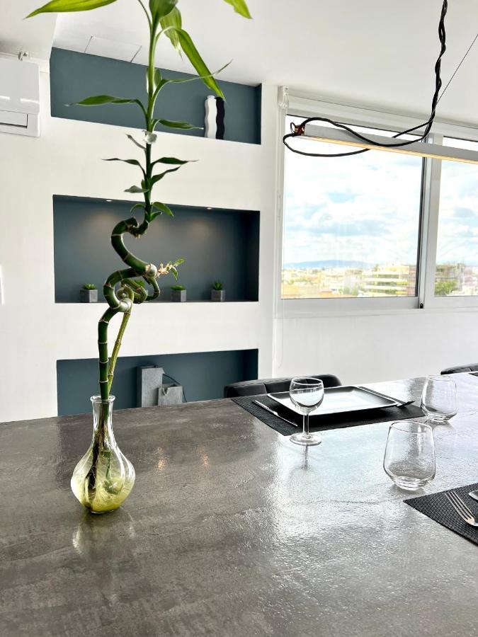 Citycenter Penthouse Mini Private Pool With Hydromassage And Great Town View Atenas Exterior foto
